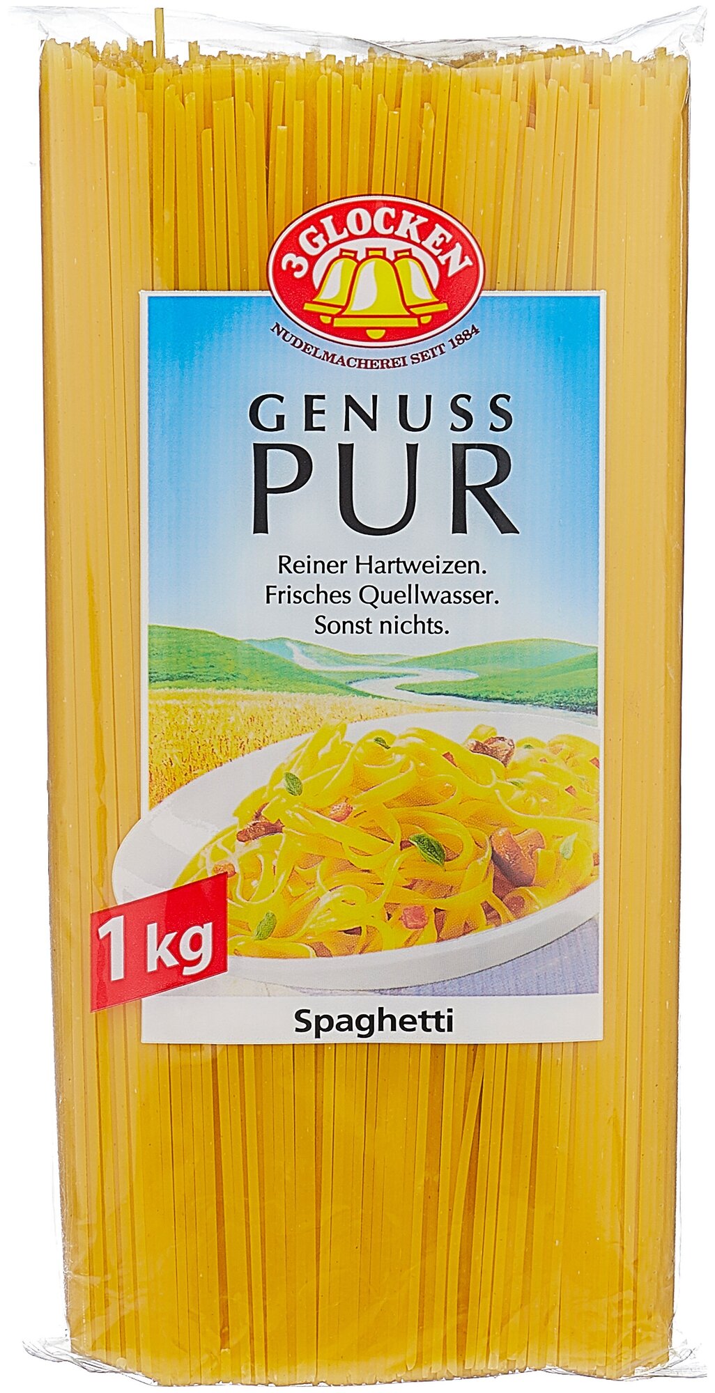Макаронные изделия 3 Glocken GP Spaghetti 1 кг. - фотография № 1