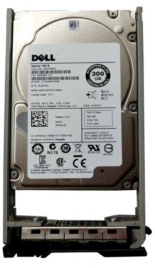 Жесткий диск 400-AEEE, 400-AEECT Dell 300GB SFF 2.5-inSAS 10k 6Gbps for G13