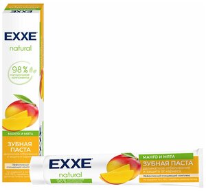 Зубная паста отбеливающая EXXE Natural Манго и мята, 75 мл