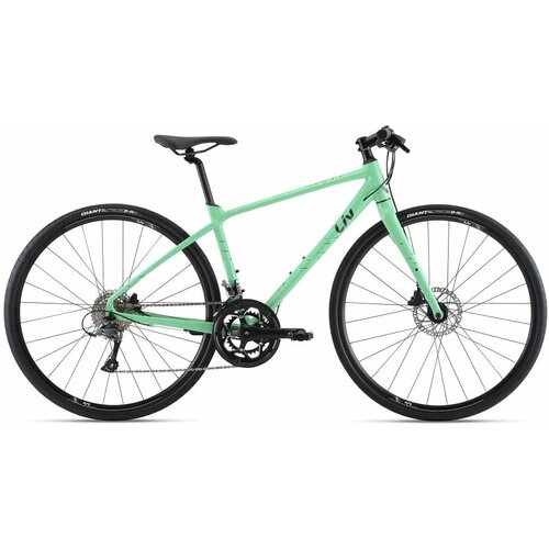 Городской велосипед GIANT Thrive 3 2021 Зеленый M велосипед дорожный giant fastroad sl 3 m black chrome