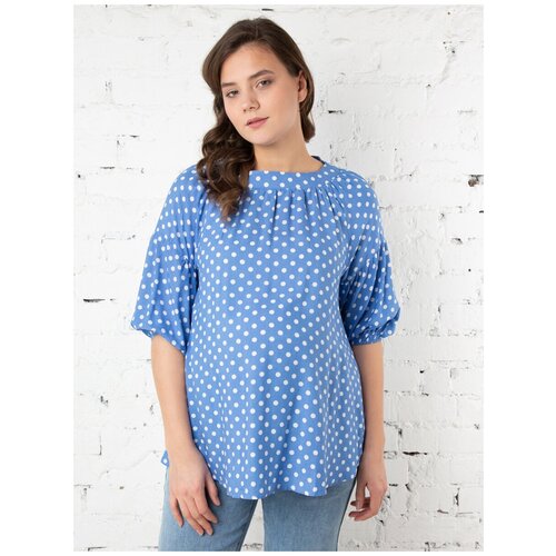 блуза расклешенная для беременных мамуля красотуля магда красные полоски на белом 48 50 Блуза Мамуля Красотуля, Магда, размер 44-46, белый, голубой