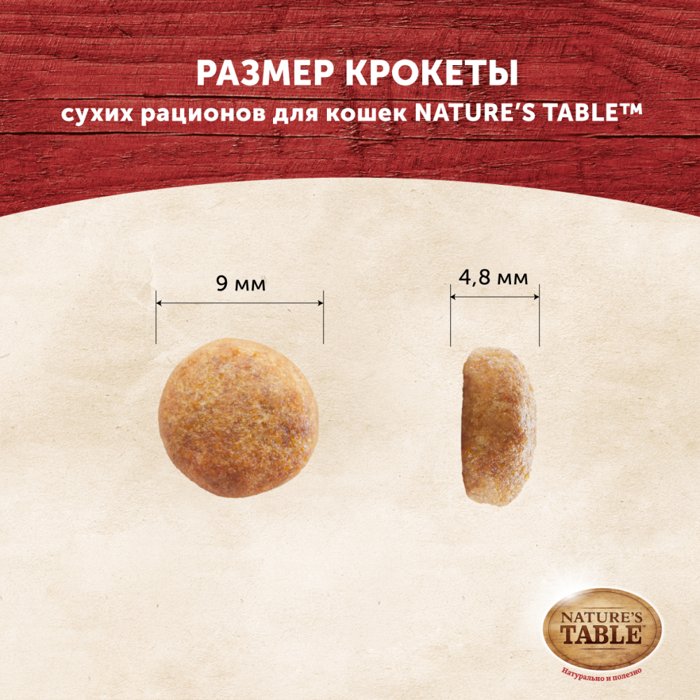 Сухой корм для кошек Nature's Table с лососем 190 г - фотография № 6