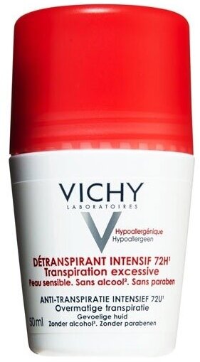 Vichy DEODORANTS Stress Resist (Дезодорант анти-стресс 72 часа защиты от избыточного потоотделения), 50 мл