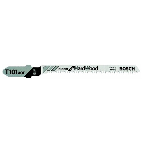 Набор пилок для лобзика BOSCH 5 шт Т 101 AOF Clean for HardWood, BIM