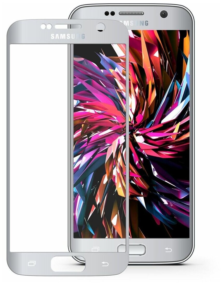 Защитное стекло Mobius для Samsung S7 3D Full Cover (Silver)