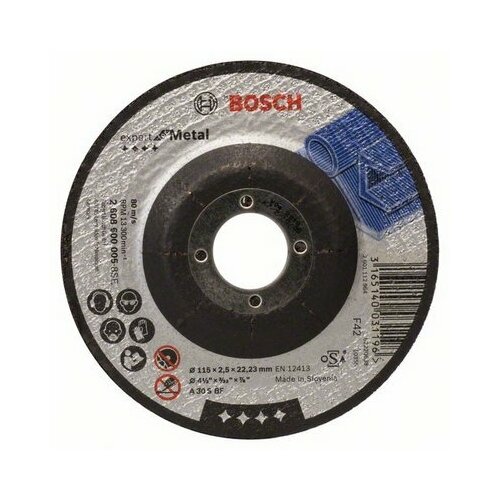 Круг отрезной Bosch металл Ф115х2,5 (005)