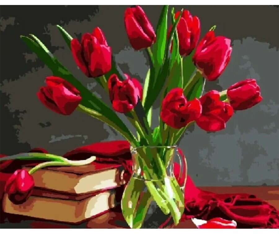 Картина по номерам 000 Art Hobby Home Букет тюльпанов 40*50 40х50