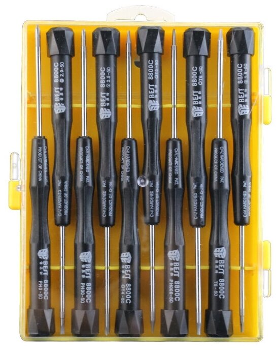 Screwdriver Set / Набор отверток 2-в-1 для ремонта iPhone, Mac, ноутбуков BST-8800C-B