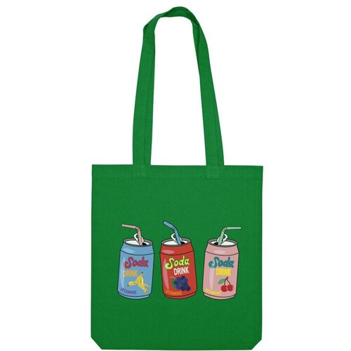 фото Сумка шоппер us basic, зеленый