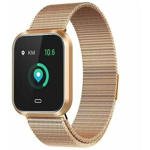 Умный фитнес-браслет WearHealth CD16 Смарт-часы для спорта С измерением давления С пульсометром С шагомером Золотистый 249000₽