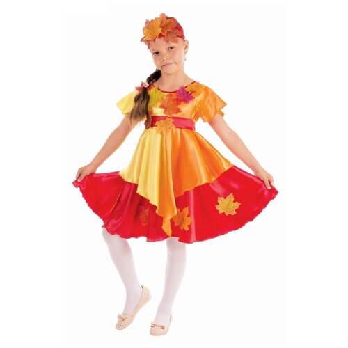 фото Костюм страна карнавалия осенняя фантазия (1553650-1553652), оранжевый/красный, размер 104