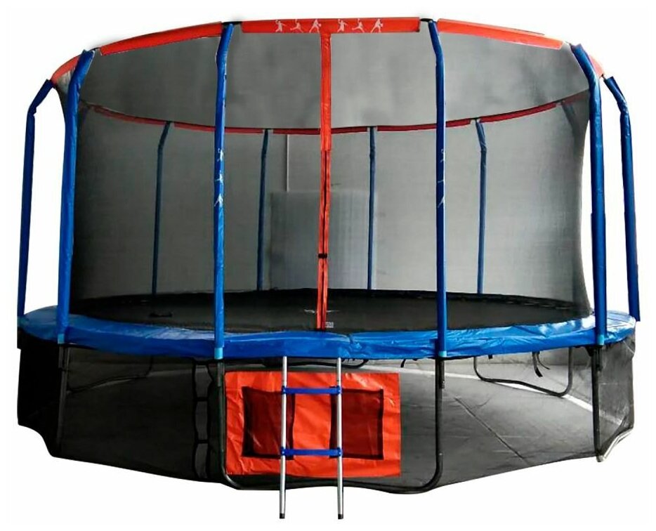 Каркасный батут DFC Jump Basket 14FT-JBSK-B 427х427х265 см , красный/синий