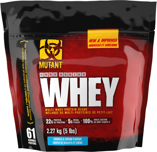 Протеин Mutant Whey 5lb Cookies Cream 2270g (Печенье с кремом)