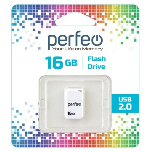 USB флешка 16Gb Perfeo M03 white USB 2.0