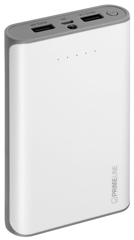 Deppa Внешний аккумулятор Power Bank 12000 мАч Deppa Prime Line белый