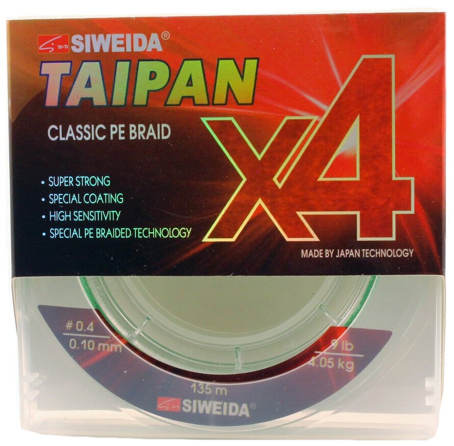   SIWEIDA TAIPAN CLASSIC PE BRAIDX4 (0066516 (135  0,10) )