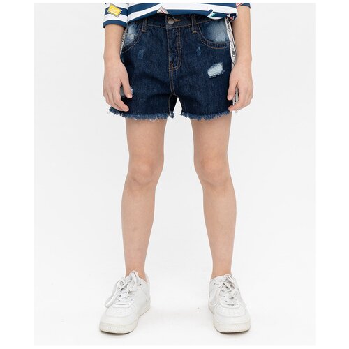 фото Шорты button blue размер 104, 500, синий