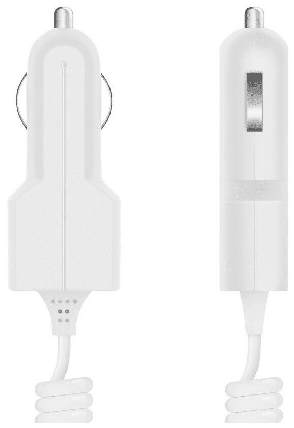 Prime Line Автомобильное зарядное устройство 8-pin для Apple, 2.1A (white)