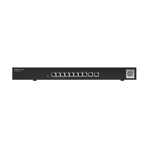 Маршрутизатор Reyee Rack-mountable 10-port full gigabit router, providing one WAN port, six LAN ports, and three LAN/WAN ports; recommended concurrency of 300, maximum 1.5 Gbps throughput; cloud remote management s (RG-EG310GH-E) маршрутизатор cisco c1111 8p isr 1100 8 ports dual ge wan ethernet router