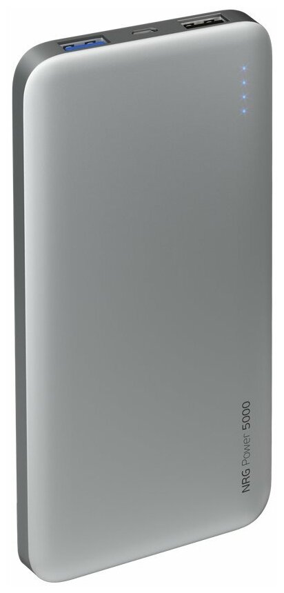 Портативный аккумулятор Deppa NRG Power 5000 mAh (33537), серый