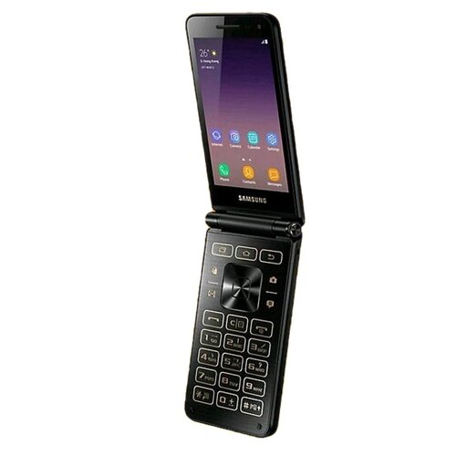 Телефон Samsung Galaxy Folder 2 SM-G1650 216 ГБ 2 nano SIM black 19500₽