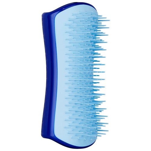 PET TEEZER SMALL De-shedding & Dog Grooming Brush Sky Blue расчёска для вычёсывания шерсти