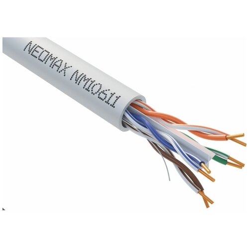 Кабель питания NeoMax NM20611 305 м кабель ftp neomax [nm20611] кабель ftp cat 6 4 пары 305м 0 57 мм lszh медь