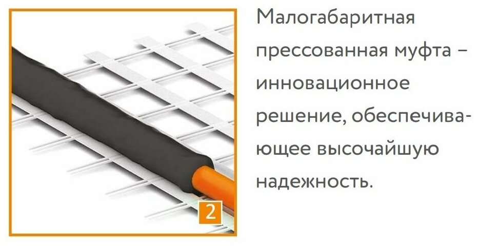 Теплый пол. Мат нагревательный "Теплолюкс" ProfiMat 2700 Вт/15,0 кв. м