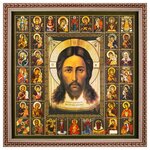 Икона Спас Нерукотворный и Собор Богородицы - изображение