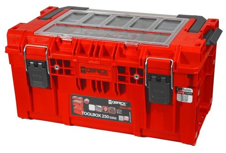 Ящик для инструментов Qbrick System PRIME Toolbox 250 Expert Red Ultra HD Custom 535x327x277 мм - фотография № 3