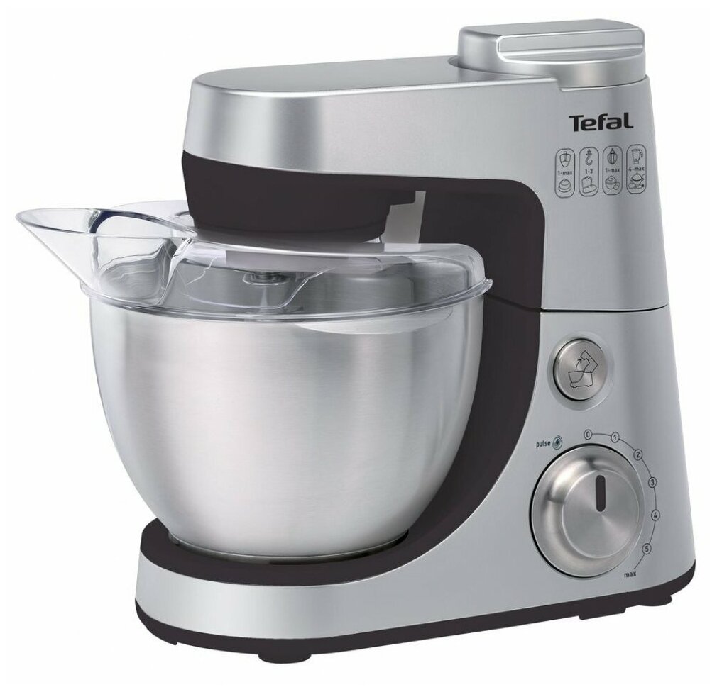 Кухонная машина Tefal QB408D38 планетар.вращ. 900Вт серебристый