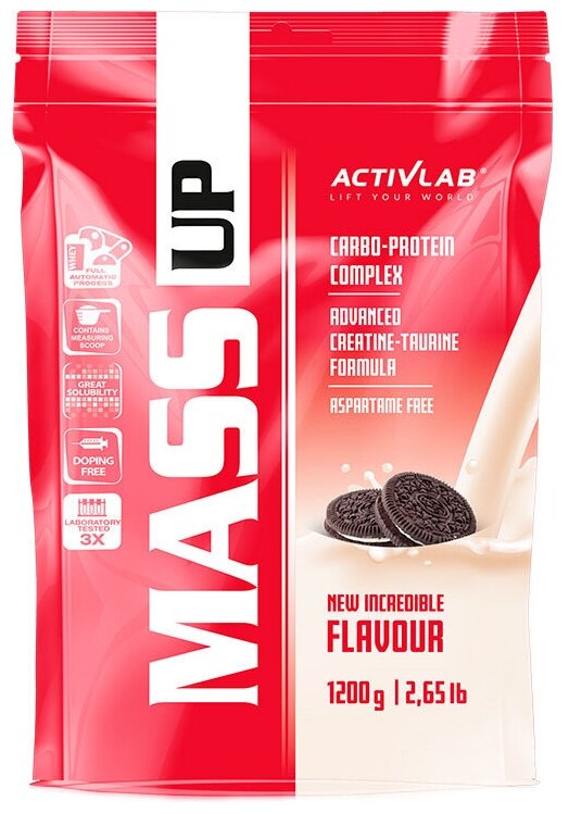 Гейнер Activlab Mass UP, 1200 г, вкус: печенье