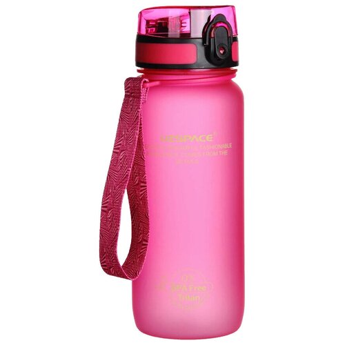 Бутылка Набор аксессуаров UZSPACE Colorful Frosted 3037, 650 мл, pink