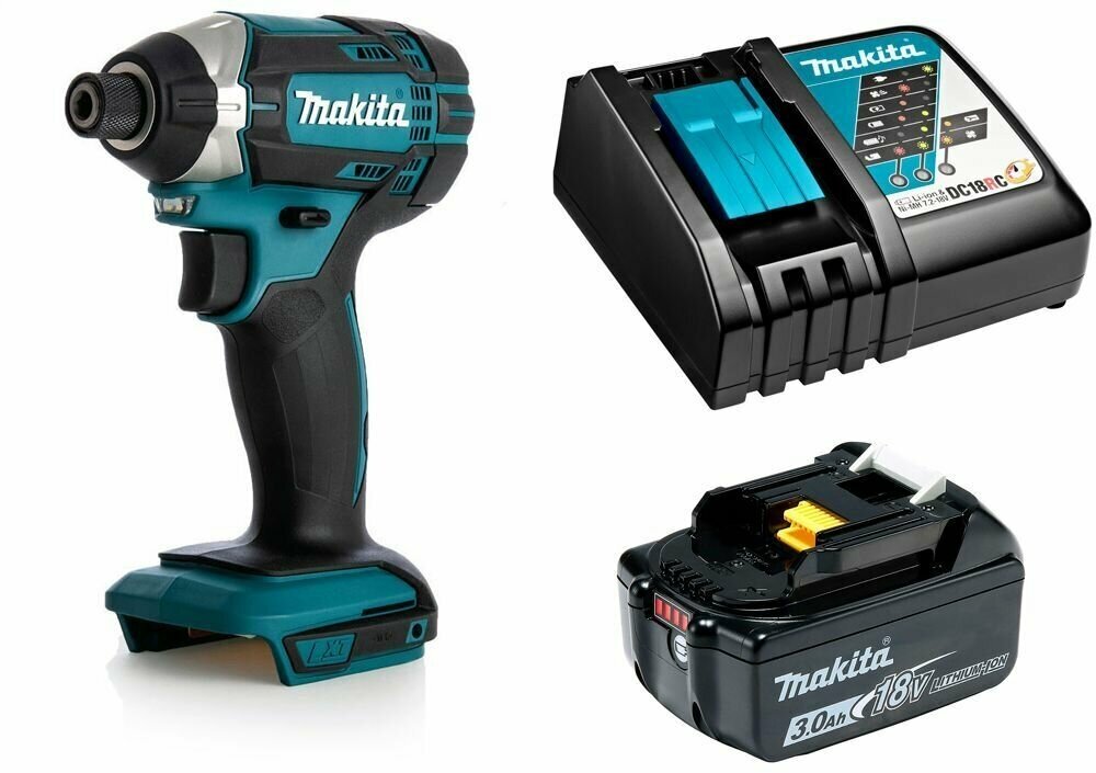 Ударный шуруповерт аккумуляторный 165Нм 18В LXT Li-Ion 1x3Ач Makita DTD152RF