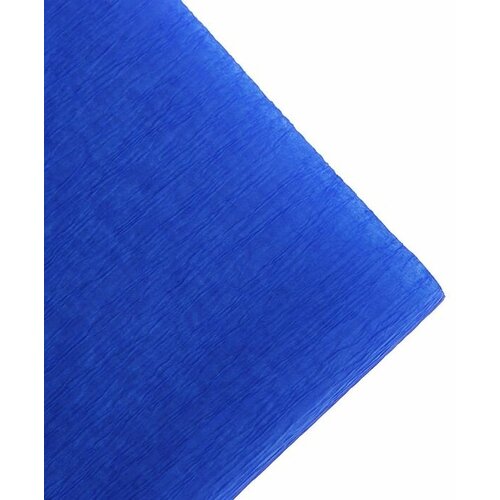 Бумага креповая поделочная гофро 50 x 200 см 9755/15 синяя, в рулоне 10 шт