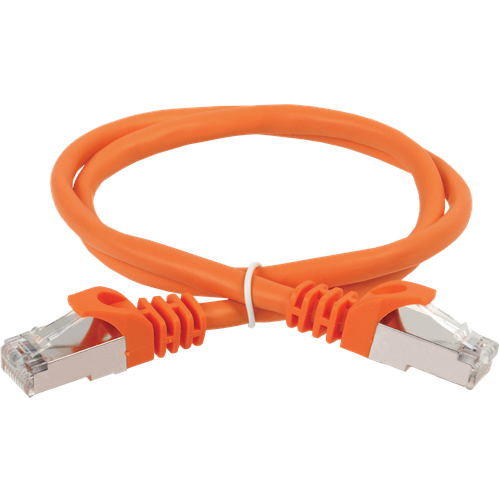 Патч-корд категория 5е ftp 1.5м PVC оранжевый | код. PC07-C5EF-1M5 | ITK (2шт. в упак.)