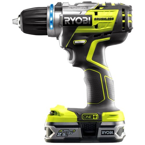 Шуруповерт RYOBI R18DDBL-220S 5133003435 с 2-мя АКБ 1860500₽