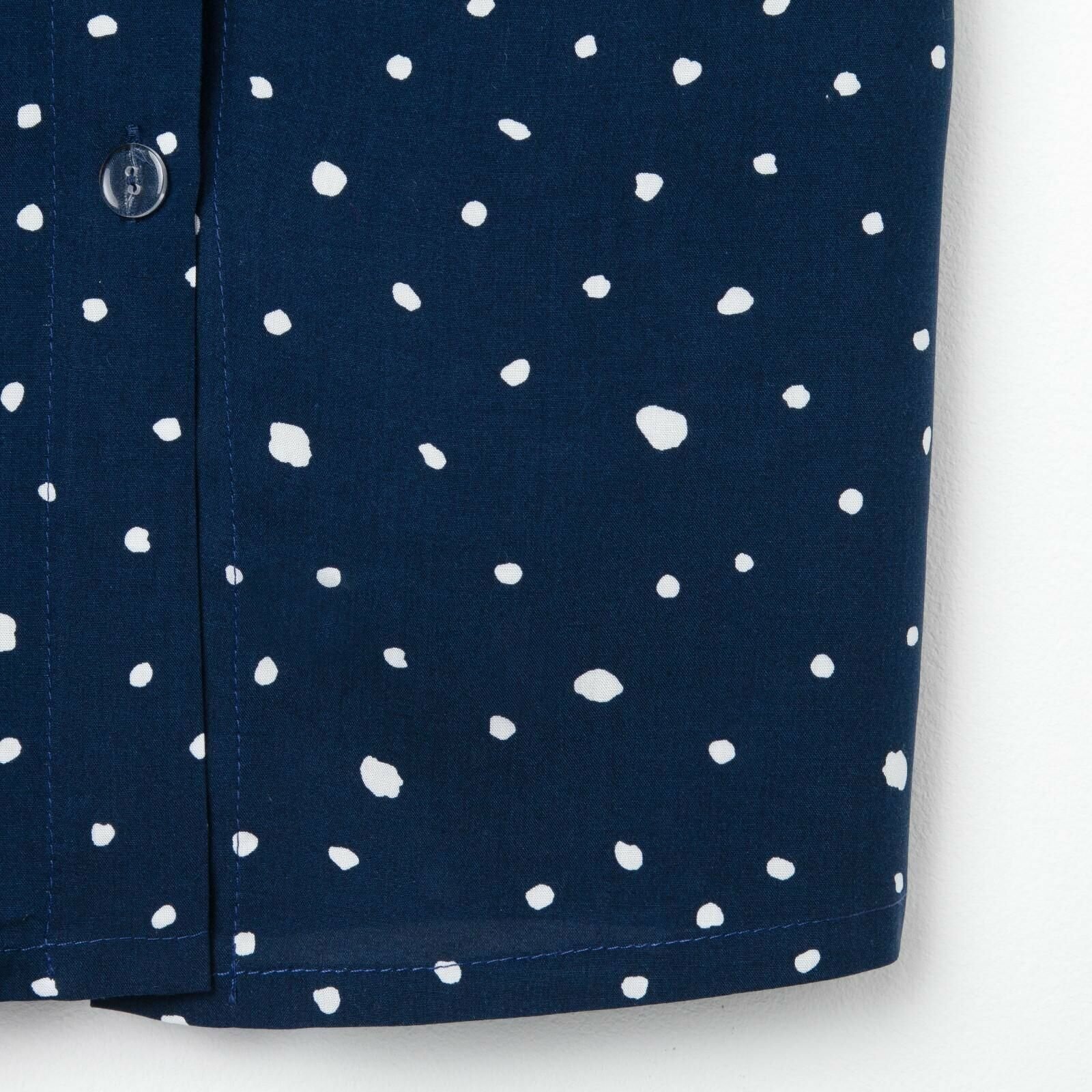 Рубашка (сорочка) женская KAFTAN «Горошек», цвет синий, размер 40-42 - фотография № 8