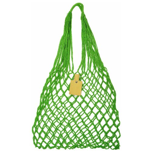 Сумка авоська Авоська дарит надежду, фактура тиснение, плетеная, зеленый
