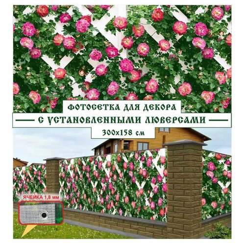 Фотосетка Мечта для декора Розовая стена 300x158 см