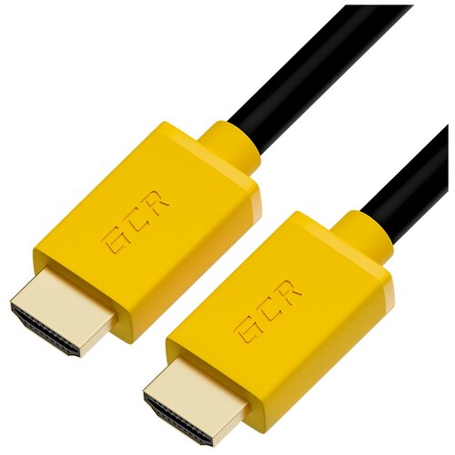 Кабель GCR HDMI - HDMI (GCR-HM401), 1 м, 1 шт., желтый кабель gcr hdmi hdmi gcr hm502 1 м 1 шт белый