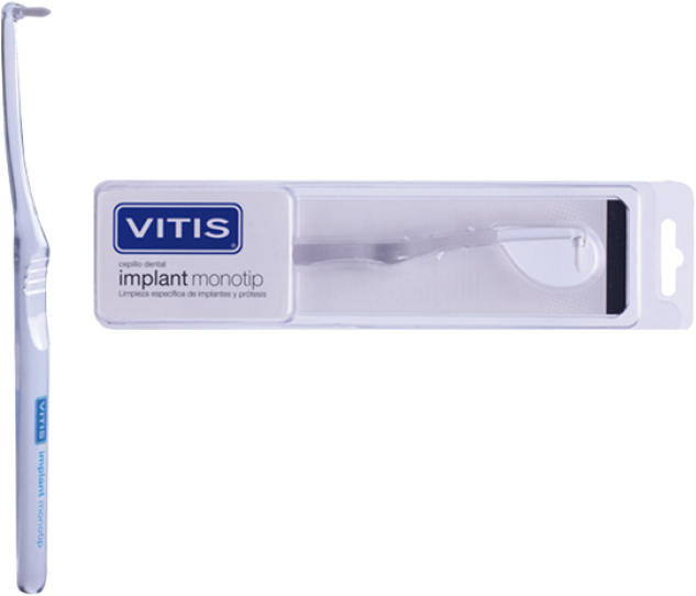 Щетка зубная жесткая монопучковая д/чистки труднодоступных мест Vitis Implant Monotip DENTAID S.L. - фото №7