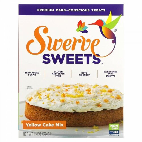 Swerve, Sweets, Yellow Cake Mix, 11.4 oz (324 g)