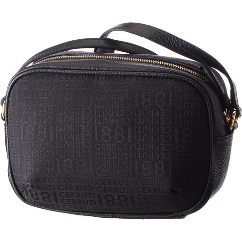 фото Сумка кросс-боди cerruti 1881, фактура зернистая, черный