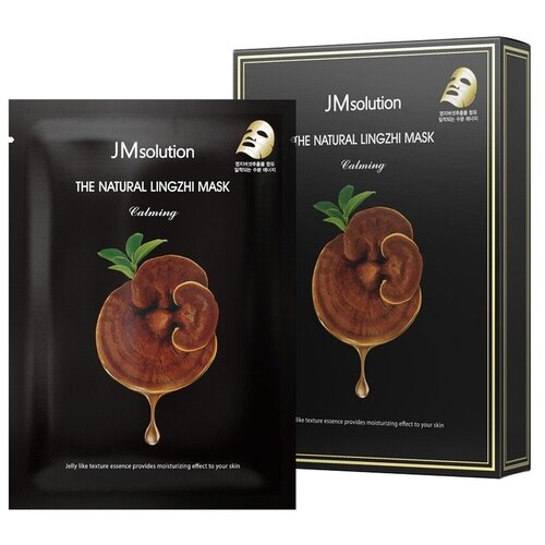 JMsolution Восстанавливающая маска с экстрактом гриба линчжи The Natural Lingzhi Mask Calming 10 шт.