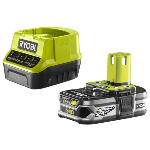 Набор: аккумулятор и зарядное устройство RYOBI ONE+ RC18120-125 5133003359 (18 В, 2.5 А*ч, Li-Ion) RC18120