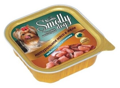 Зоогурман Smolly Dog Консервы для собак мелких пород с Индейкой и Потрошками 100 г