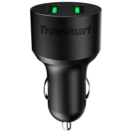 Автомобильное зарядное устройство Tronsmart CC2TF, черный устройство зарядное автомобильное tronsmart c24 dual ports voltiq