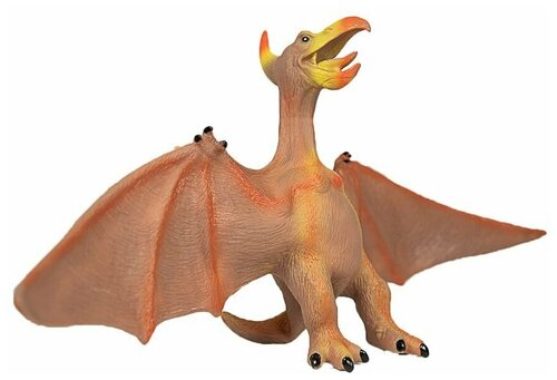 Детская игрушка мягкая виниловая коллекционная фигурка Динозавр Птеродактиль со звуком большой, ESSA, масштаб 1:20