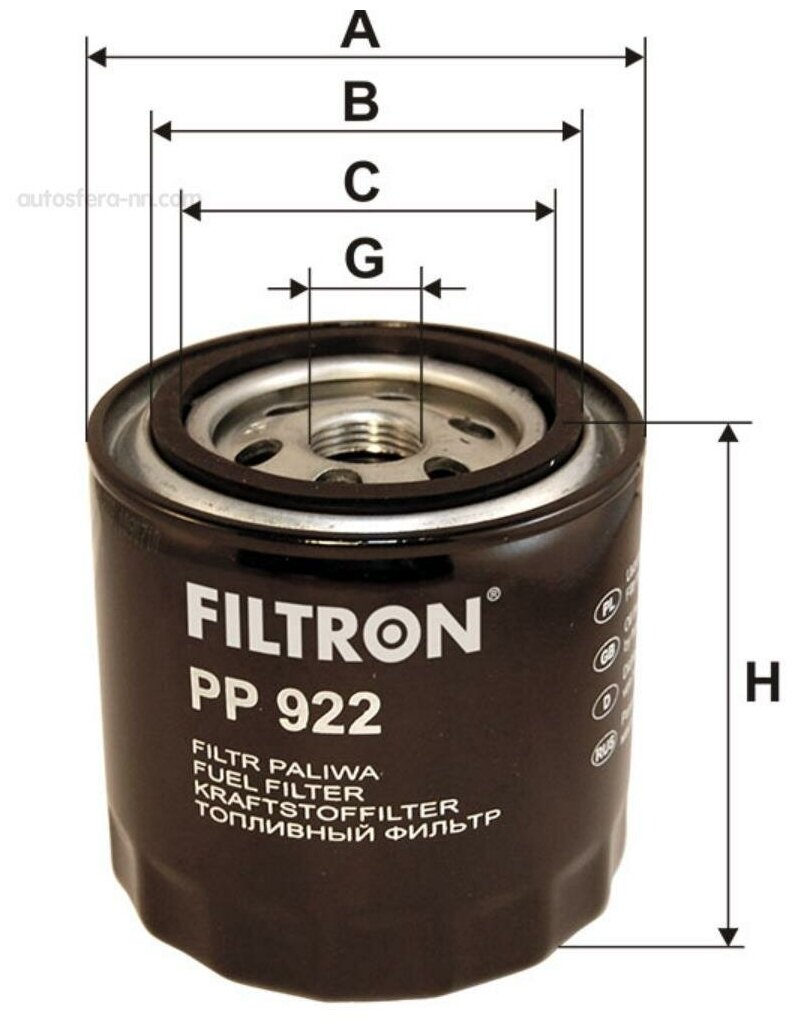 FILTRON PP922 Фильтр топливный